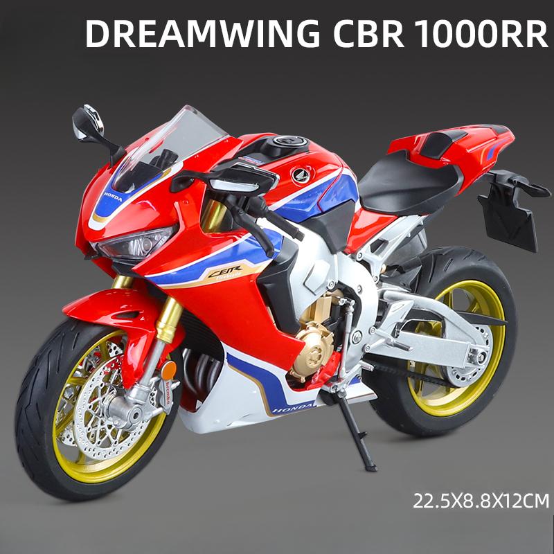 Big Size 1/9 Scale Honda Dreamwing CBR 1000RR Alloy Motorcycle Model Collection Genuine Authorization Motorbike Toy Miniature