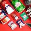100Pcs 7x10cm Christmas Snowflake Crisp Packaging Machine Sealing Candy Nougat Xmas Party Gift Bags