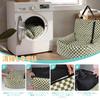 Pet Car Seat for Cats and Dogs Fluffy Pet Bed with Safety Checkerboard Extra Adjustable Height Pet Seat for Small To Medium Pets - 2-in-1 Belt,