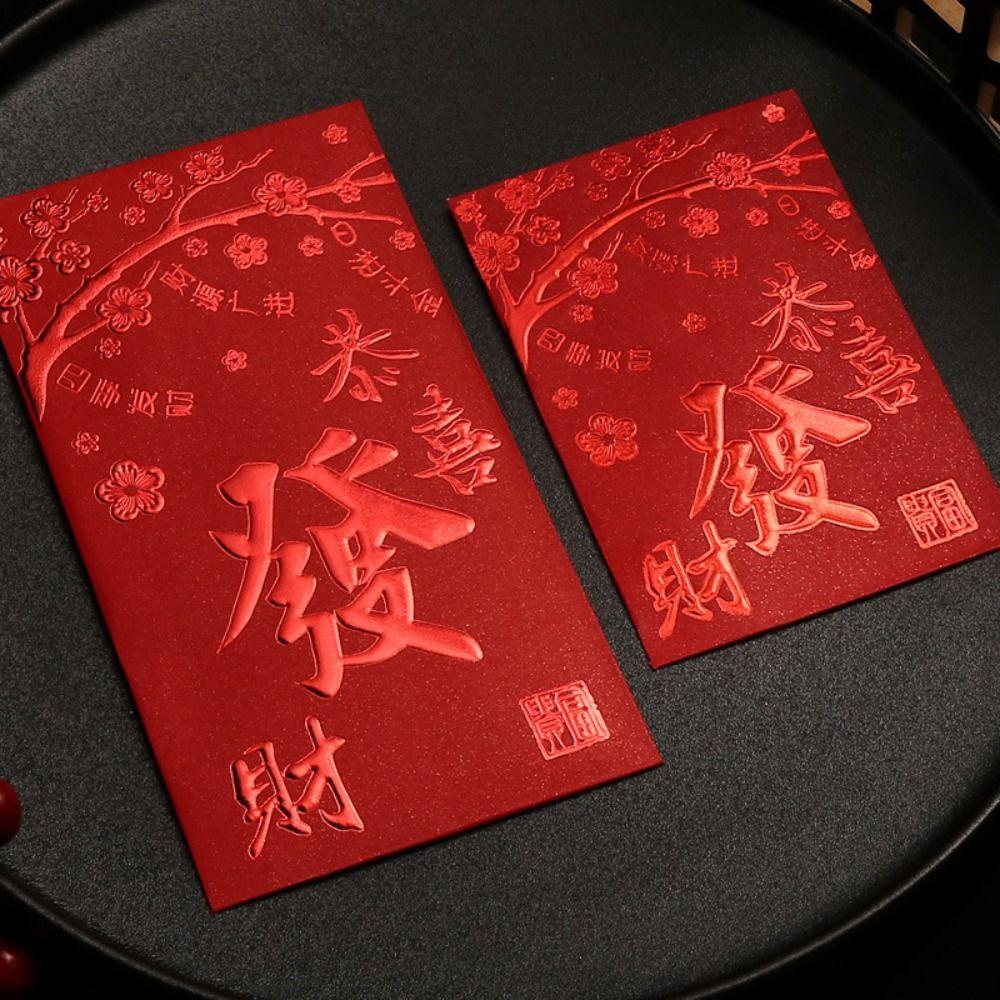Festive Wedding Red Envelopes Cartoon New Year Money Red Envelope Red Envelope for 6pcs Party Gifts