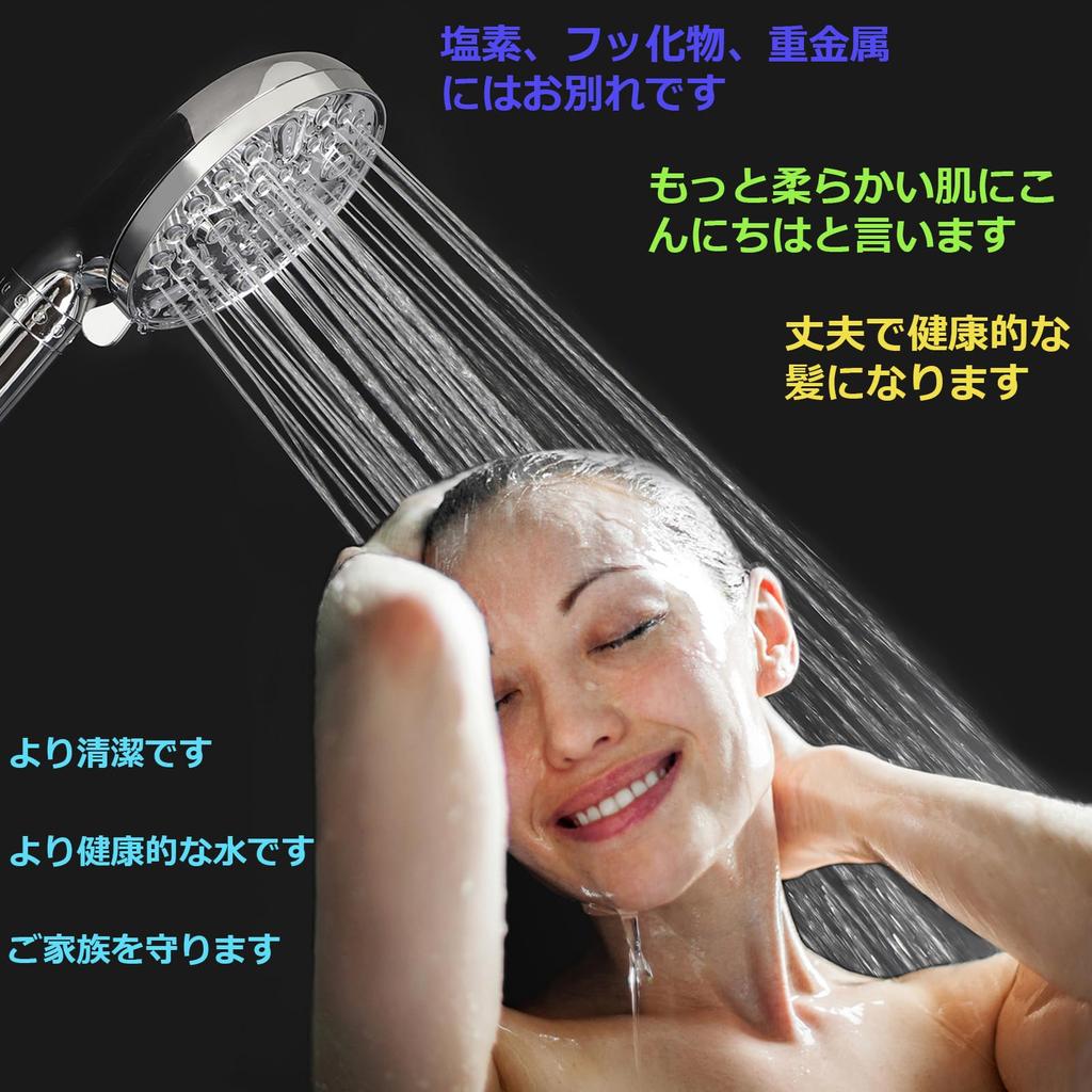 CoolWAY Filter Cartridge for High-Output Handheld Shower Heads - 10 Output Modes, Chlorine, Heavy Metal, and Impurity Filtration Cartridges (2 ACF Car