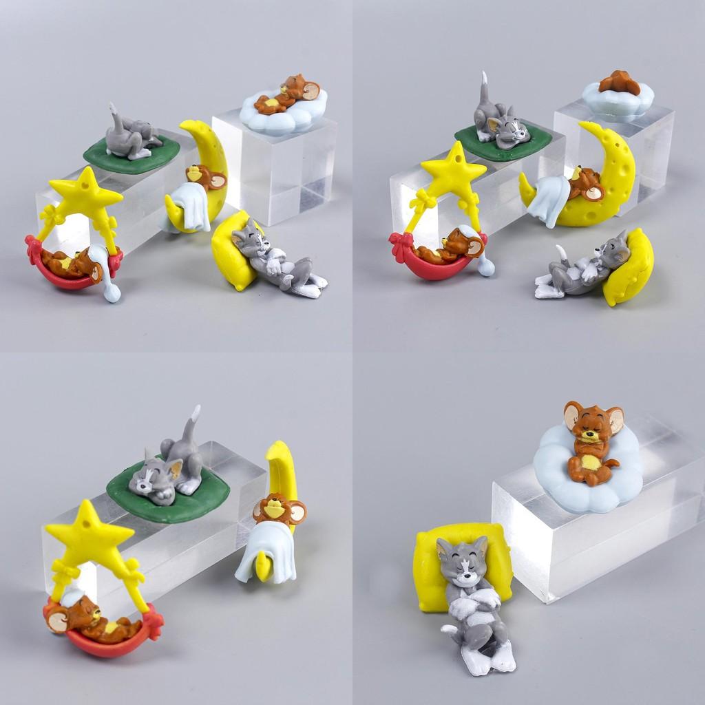 Sleep And Tom Jerry Pvc Animal Action Figures Model Toy Cartoon Decoration Gifts