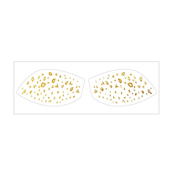 Metallic Eye Tattoo Stickers, Waterproof Temporary Freckle Decals, Sparkling Foil Eye Makeup for Festival Party, Glitter Face Art