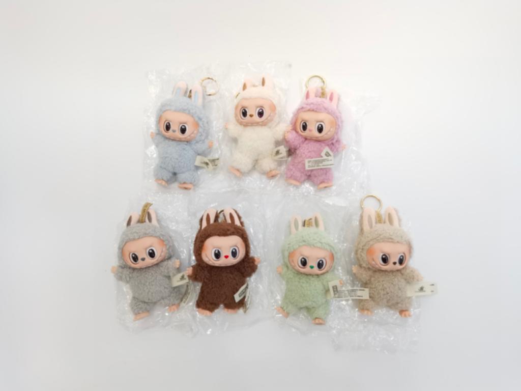 Bubble Matt Big Teeth Rabbit Bubu Heartbeat Macaron Glue Series Trendy Toys Motherland Version One Generation Glue Face