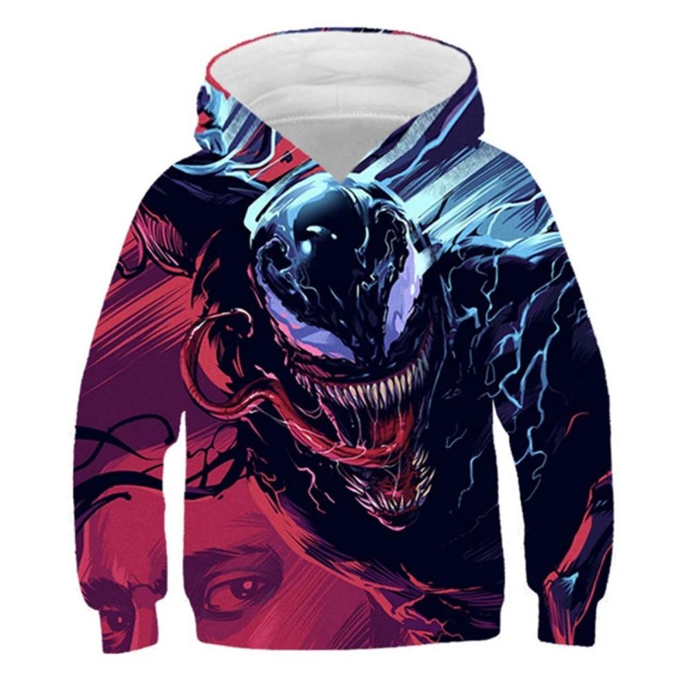 Boys Spring Marvel Hoodie Avengers Spider-Man 3D Print Baby Boy Clothes Breathable Kids Sportswear Hooded