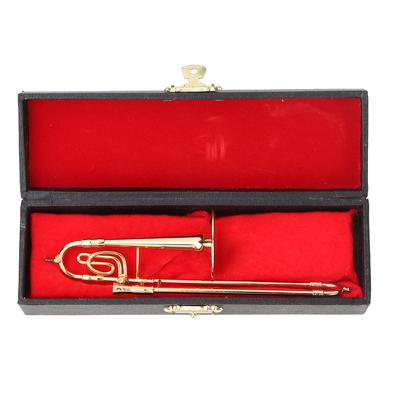 Miniatúrny model trombónu Model hudobného nástroja Hudobné darčeky Ozdoby na domácu dekoráciu