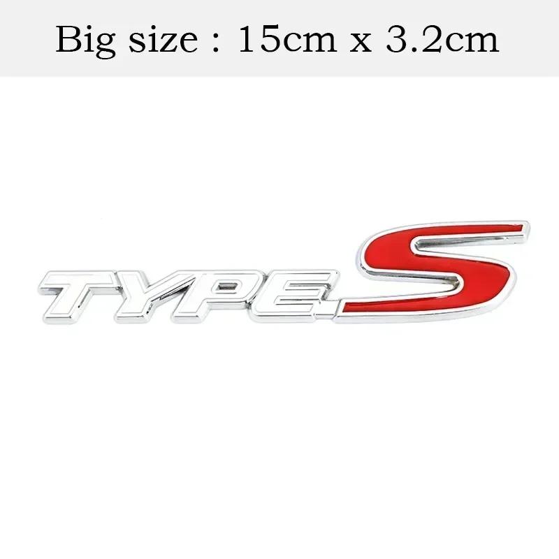 3D Metal Car Front Grille Emblem Badge Decals for Honda Type R Racing Type S Sport Logo Civic Accord CRV HRV CITY CRIDER Pilot