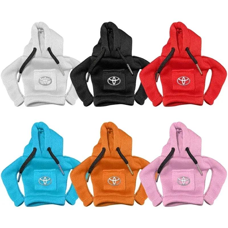 1Pcs Car Gear Shift Knob Cover Manual Handle Gear Sweatshirt Change Lever Cover For Toyota Prius Camry Crown Auris Rav4s TRD