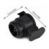 13 To 7 Pin Plug Adapter Trailer Connector 12V Towbar Towing Waterproof Plugs Socket Adapter Protect Connector