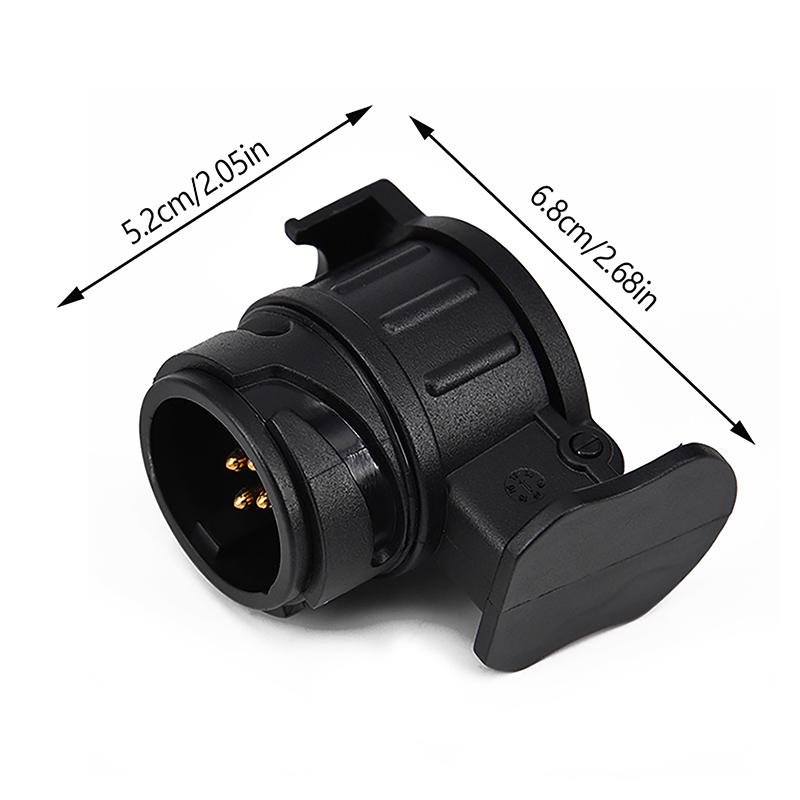 13 To 7 Pin Plug Adapter Trailer Connector 12V Towbar Towing Waterproof Plugs Socket Adapter Protect Connector