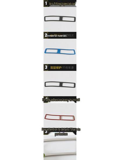 Fits 18 Song Models: Stainless Steel Handbrake Sequin & Console Shift Decor