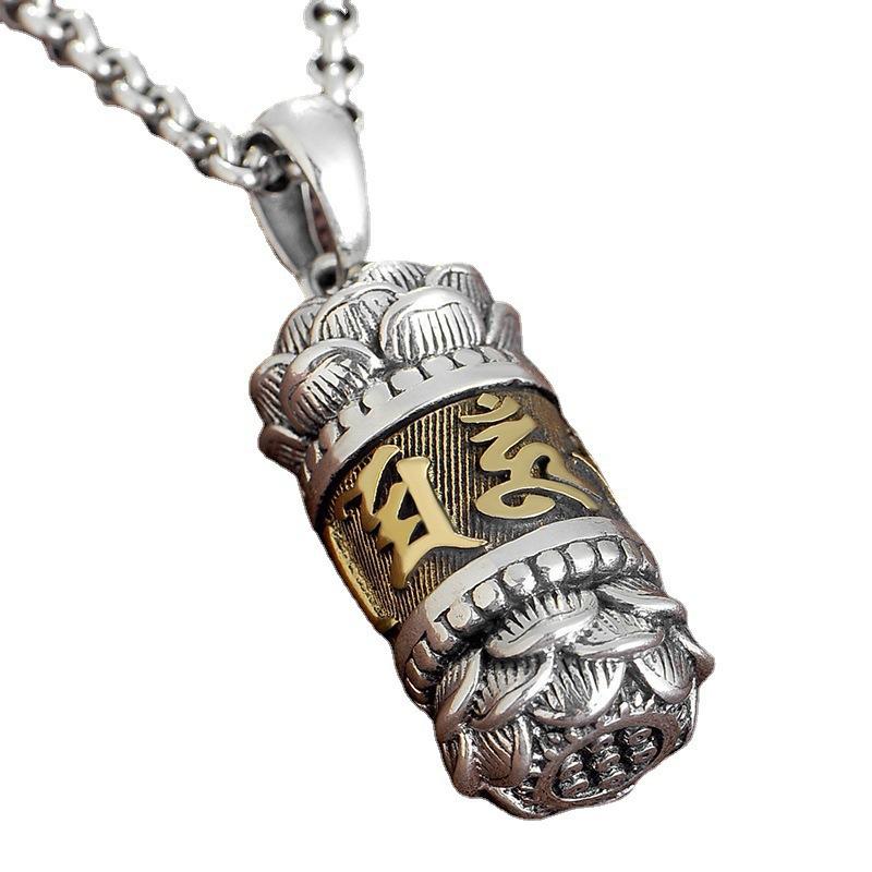 Necklace Surangama Mantra Female Amulet Male Six-character Mantra Couple Good Luck Pendant