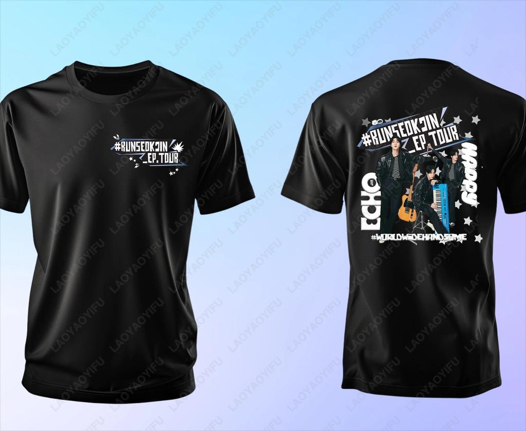 2025 Run Seokjin Tour Jin Cotton Tshirt Concert Worldwide Handsome Men Women Army tees Trend Cool Casual Fashion Adult Tops Gift