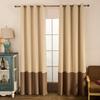 Keqiao Curtains Finished Curtains Solid Color Splicing Curtains Blackout Curtains Gradually Change Color Curtains