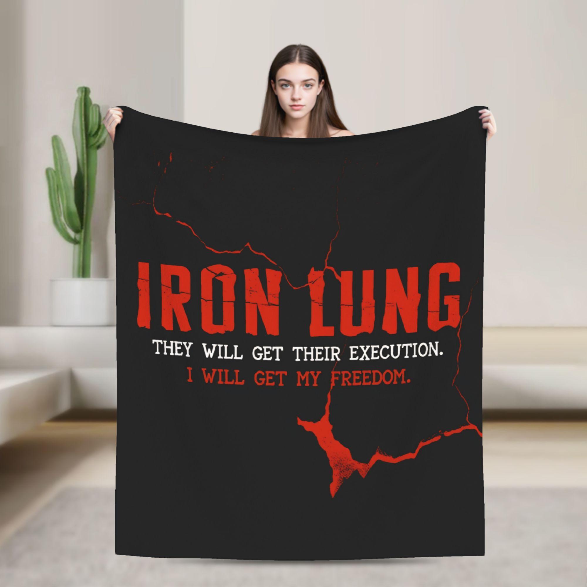 

Soft Warm BlanketKids Picnic Horror Game Iron Lung Throw Blanket Flannel Bedspread For Living Room Novelty Sofa Bed Cover 100x150cm