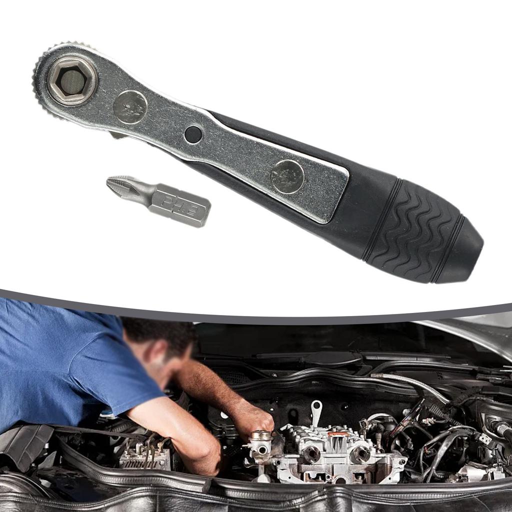 Adjustable Wrench For Bucking-up Screws Non-slip Handle Single Head