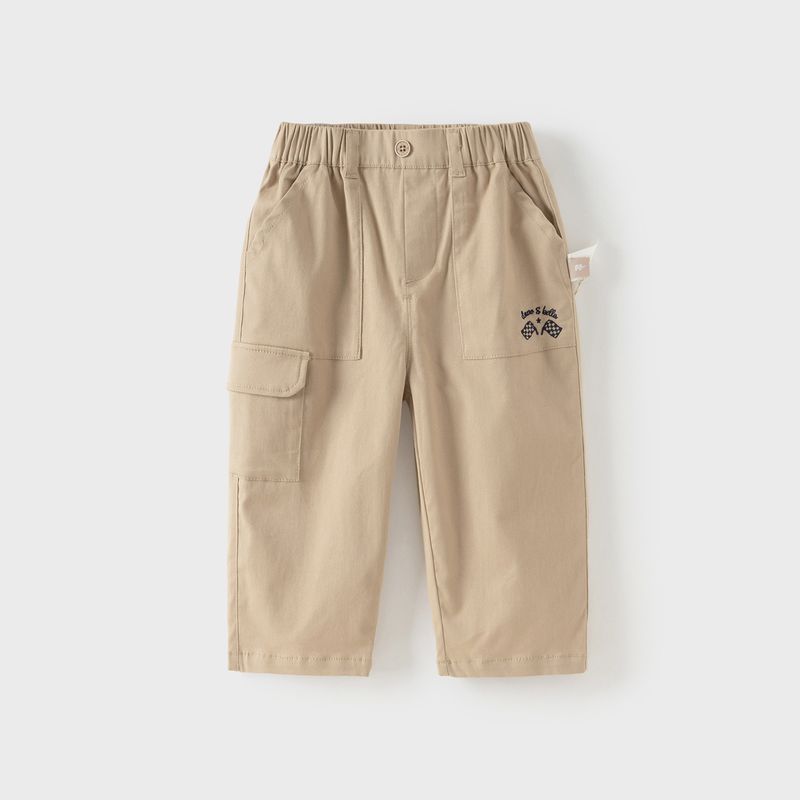 David Bella Children s Cargo Pants Boys  Casual Pants 2026 Spring New Style Boys  Academy Style Straight Pants Khaki [Ready Stock] 120