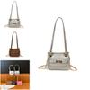 Simple Solid Color Shoulder Crossbody Bag With Chain Design For Daily Use