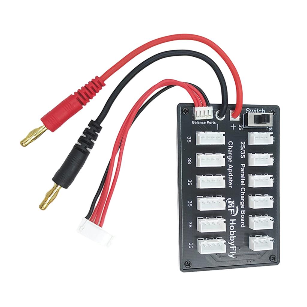 2S-3S Charging Plate Board Parallel Charging Board 6 In 1 Multi Parallel Balanced Charger Expansion Board for Imax B6