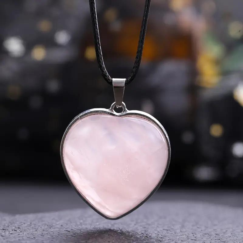 Love pendant, peach heart necklace, simple and fashionable, creative, versatile, accessory