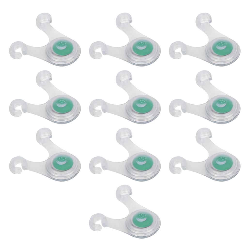 10pcs LED Camping Rope Hanging Light Outdoor Silicone Camp Tent String Rope Warning LightsGreen