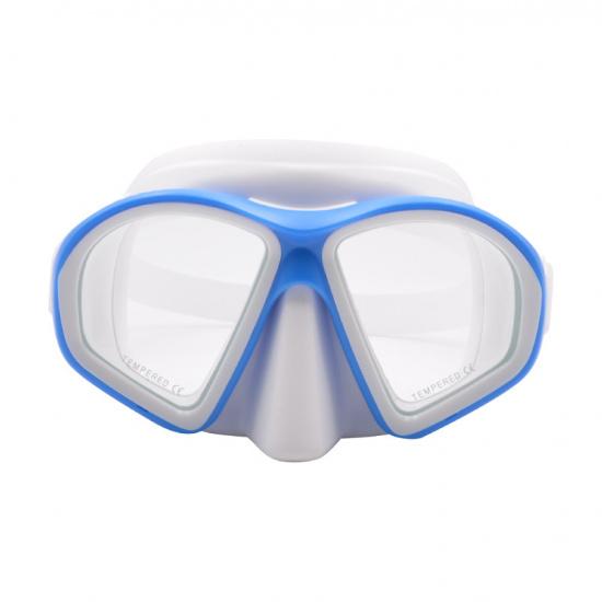 New Large-frame high-definition silicone diving goggles snorkeling set Tempered glass swimming goggles and snorkeling equipment