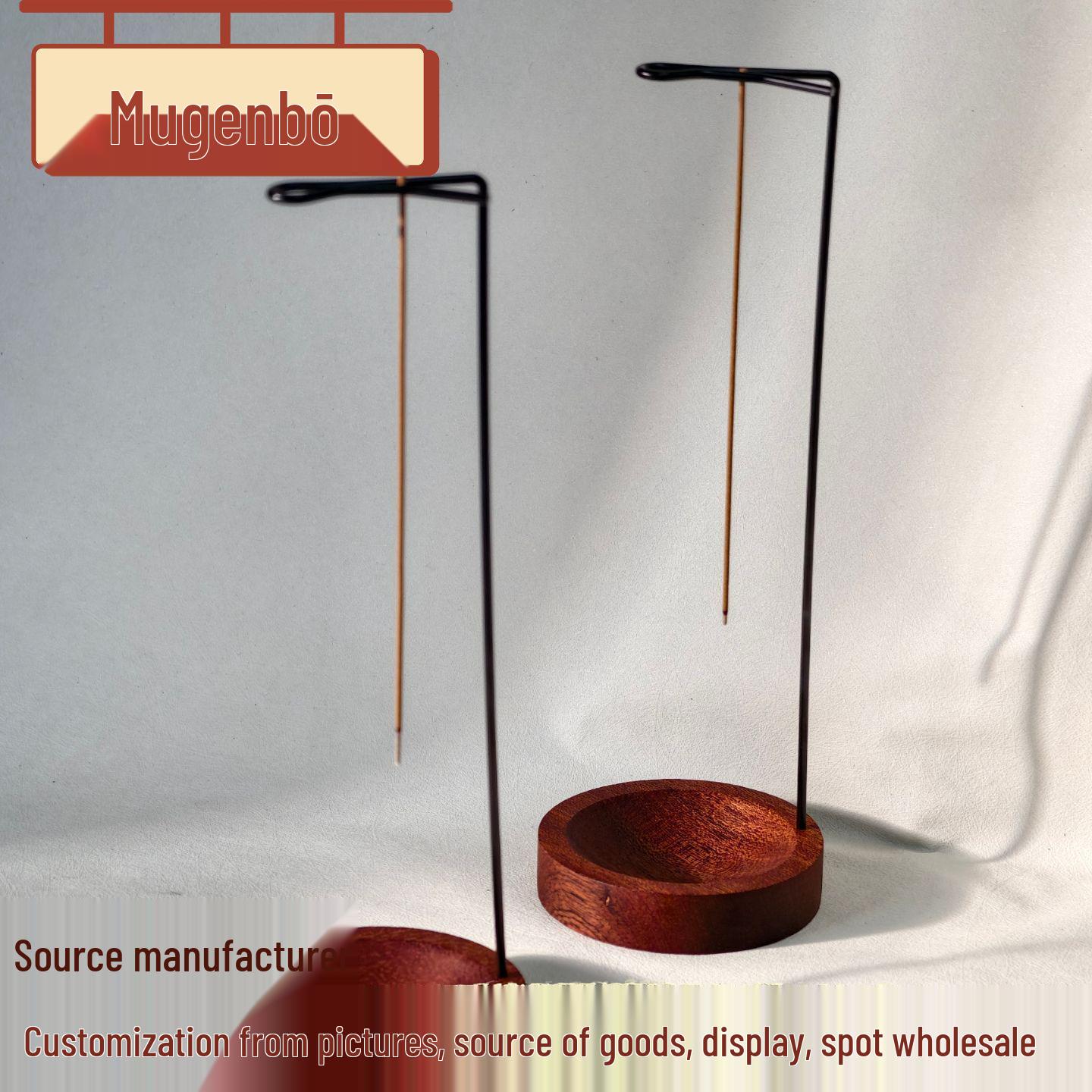 

Zen Style Wooden Hanging Incense Holder for Sticks, Sandalwood & Agarwood - Perfect for Home & Living Room Decor. Daogua Incense Burner