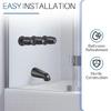 Temperature Resistant Shower Knobs Steel Tub Faucet Handle Trim Set Hot Cold Diverter Knob Replacement for Home