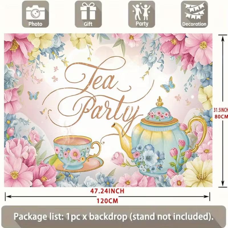 2D Japanese Cherry Blossom Tapestry, Temple & Garden Backdrop