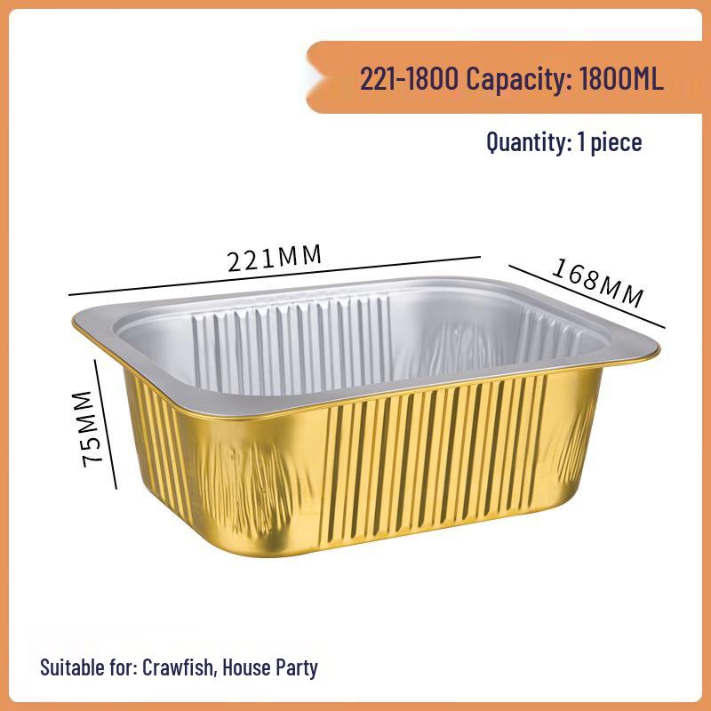 

COFLYEE Disposable Food-Grade Aluminum Foil Bowl