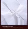 Pure Cotton Satin Stripe Duvet Cover - Hotel Quality, All-White, 100% Cotton