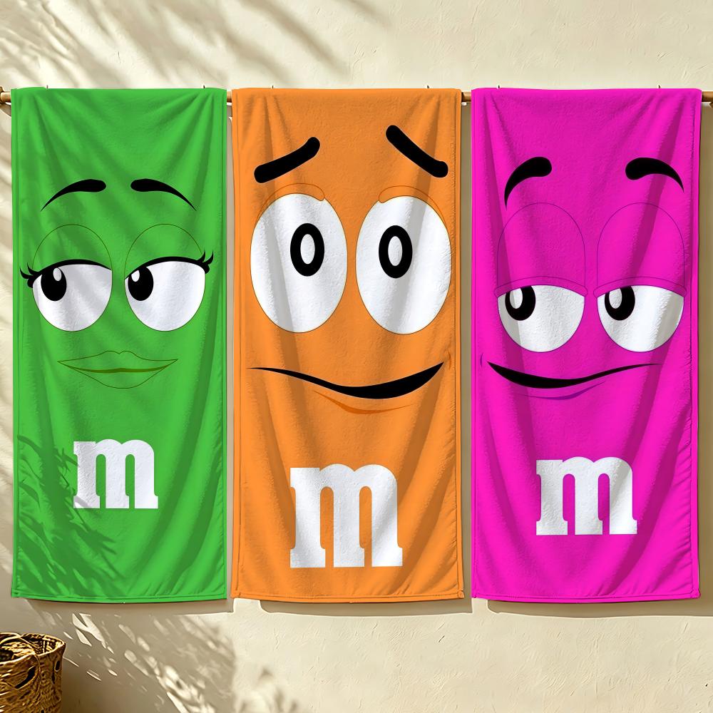 Food Candy Bean Towel Beach Towel, Quick Drying Absorbent Bath Towel for Swim, Gym, Camping, Outdoor Hot