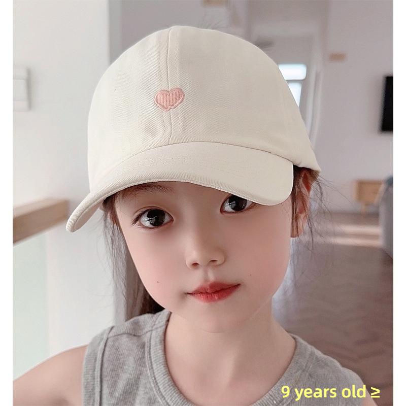 Hot High Ponytail Kids Hat Baseball Cap for Girls OutdoorTravel Sun Hat Adjustable Children Peaked Cap Hollow Back Ponytail Caps