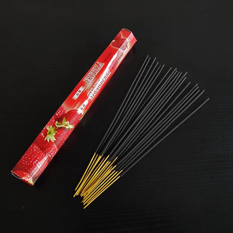 

F Indian 20 Sticks Incense Lavender White Sage COCO Palo Santo Fragrance Incense Home Purifying Air Deodorization Aromatherapy Strawberry