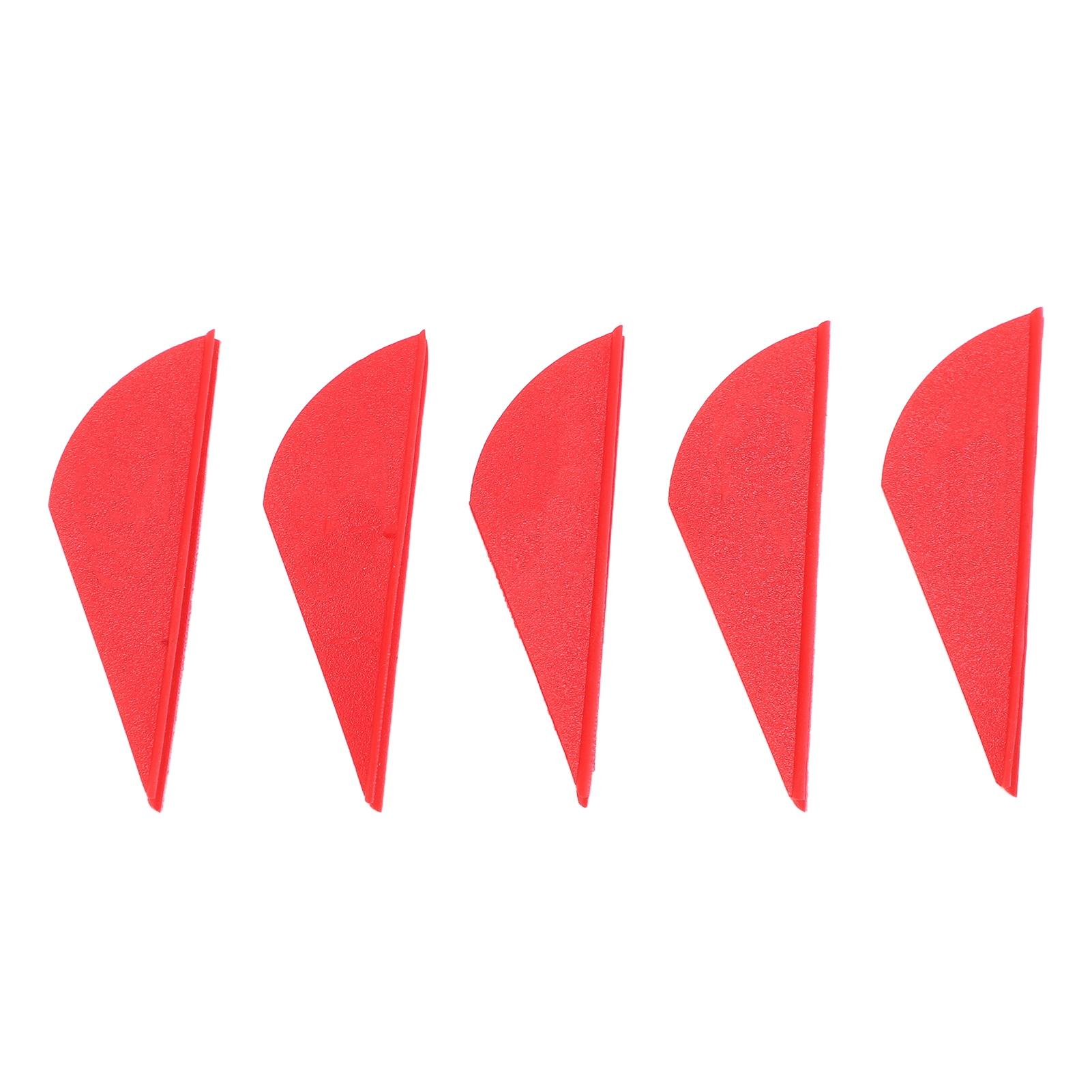 

5pcs Arrow Fletching Vanes Plastic Arrow Fletching Vanes for DIY Archery Hunting Targeting Arrows червоний