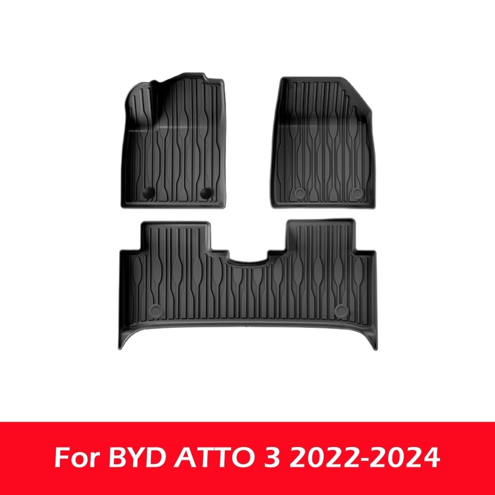 For BYD ATTO3 2025-2025 TPE Floor Mats All-Weather Anti-Slip Waterproof Left-hand Drive Floor Carpets