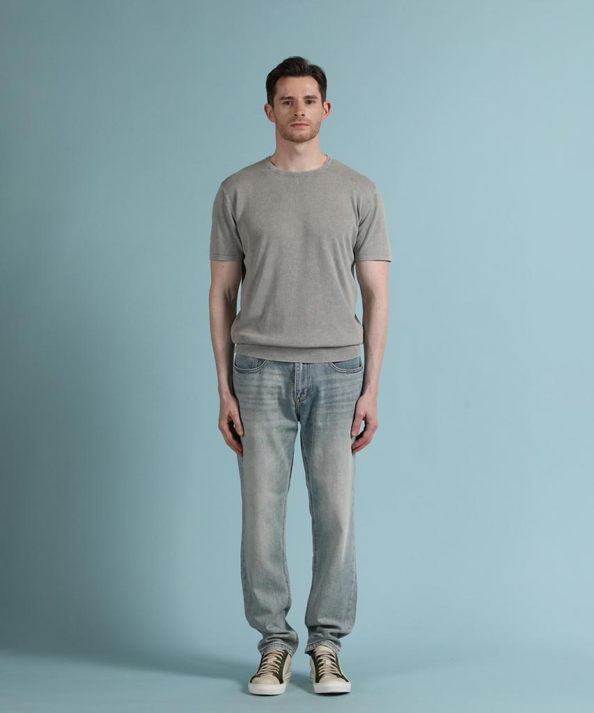 PANICALE Light Gray Vintage Washed Round Knit (Type A)