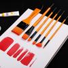6pcs/set Flexible Brushstrokes Watercolor Paint Brush Wall Painting Paint Brush  Water Powder