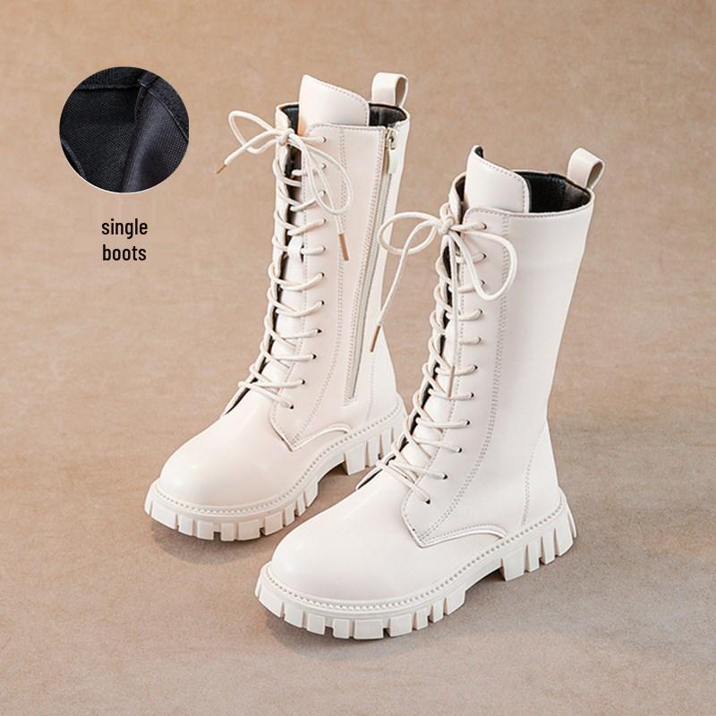 Winter 2025 Girls' Korean & British Style Martin Princess Long Boots