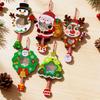 Elk Xmas Non-Woven Charms Santa Claus Shaking Sequins Christmas Toy  Christmas Tree Decorations