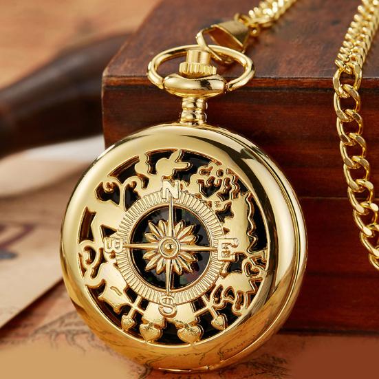 Yousheng Compass Pocket Watch Vintage Waist Chain Clear Texture Positioning Relief Outdoor Activities Outdoor Compass Outdoor Supplies