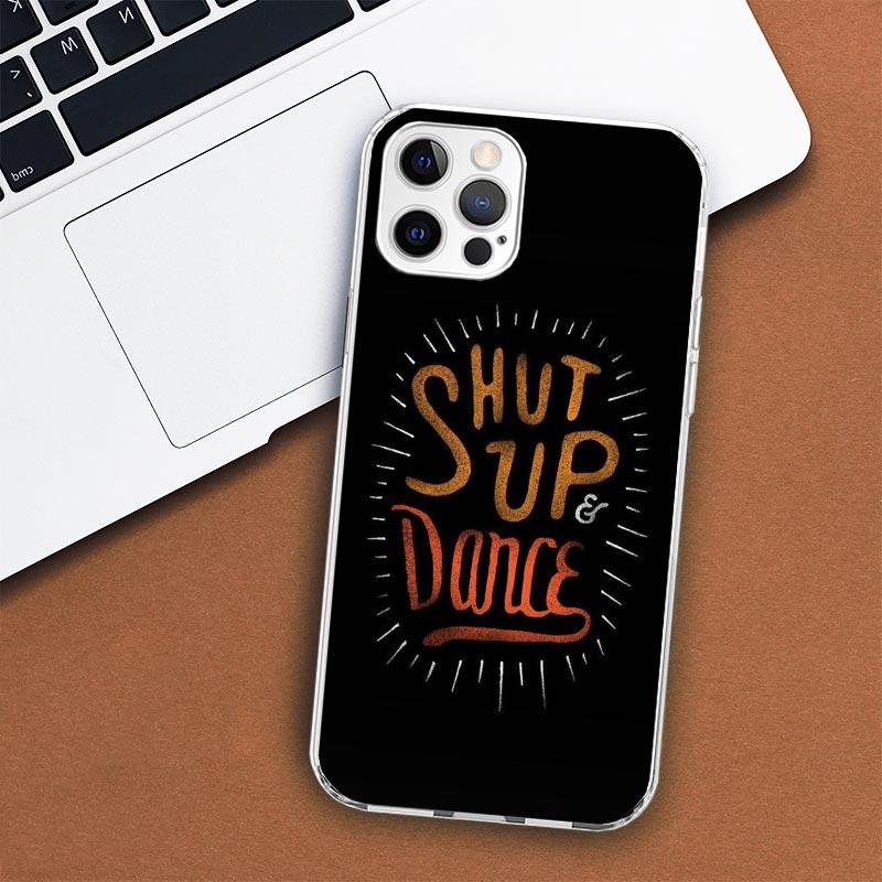 Ich liebe Tanzen Handyhülle für Apple iPhone 11 12 13 15 14 Pro 7 XR X XS Max 8 Plus + Mini SE Kundenspezifischer Druck Weiche Hülle