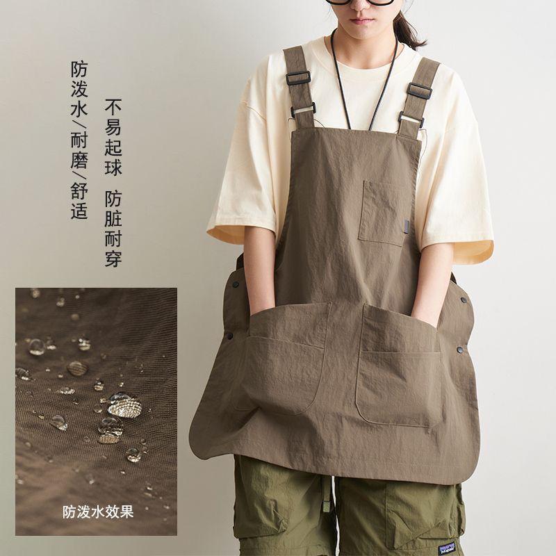 Apron kitchen splash thin catering barber milk tea work clothes for household cleaning