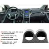 Gauge Mount Holder 52mm 2-Hole Gauge Pod Carbon Fiber Car Meter Stand for Tachometer Voltage Temperature Meters