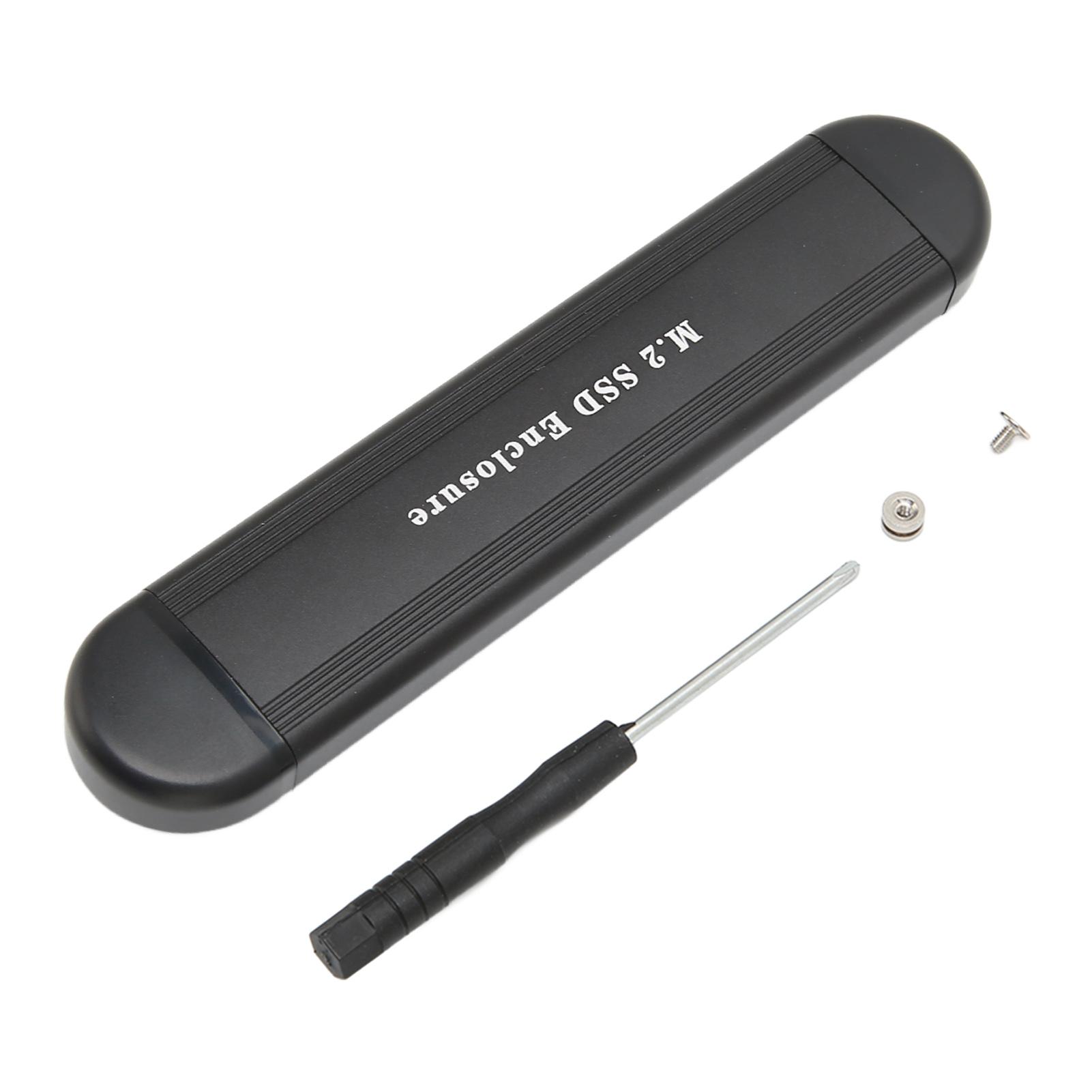 

Корпус M.2 NVME NGFF SSD Type C USB3.0 Dual Head Transmission SSD Enclosure Адаптер для планшета чёрный