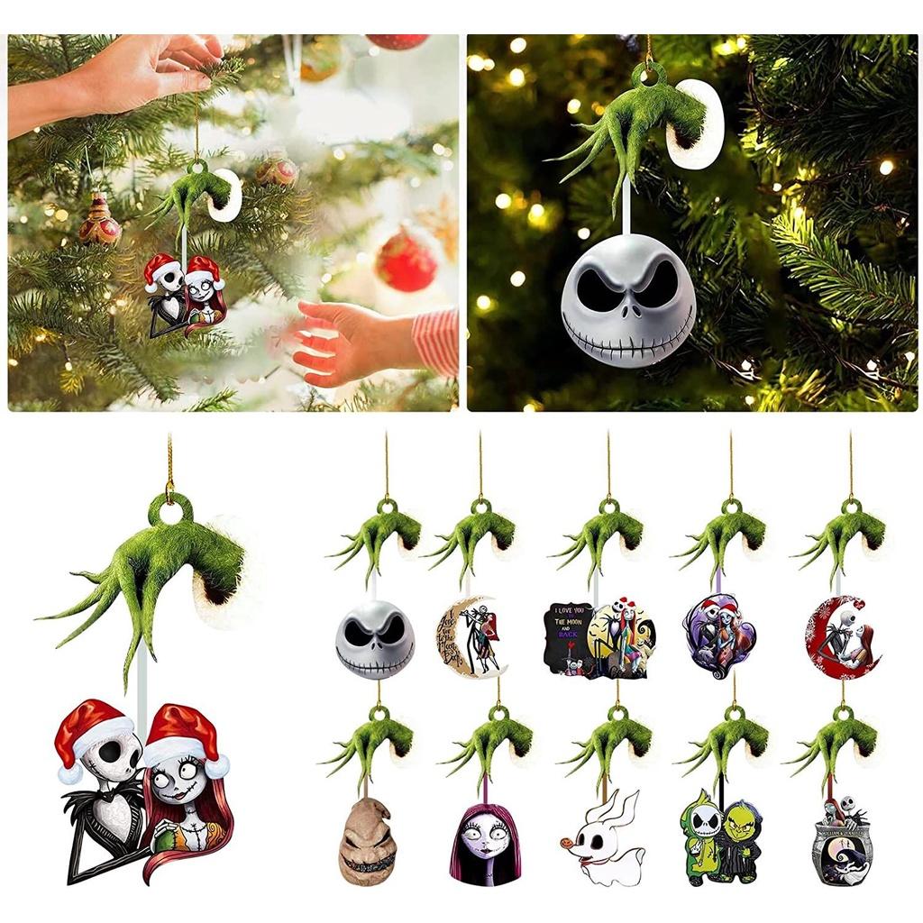 Decorations Halloween Jack Sally Xmas Tree Pendant Nightmare Christmas Before