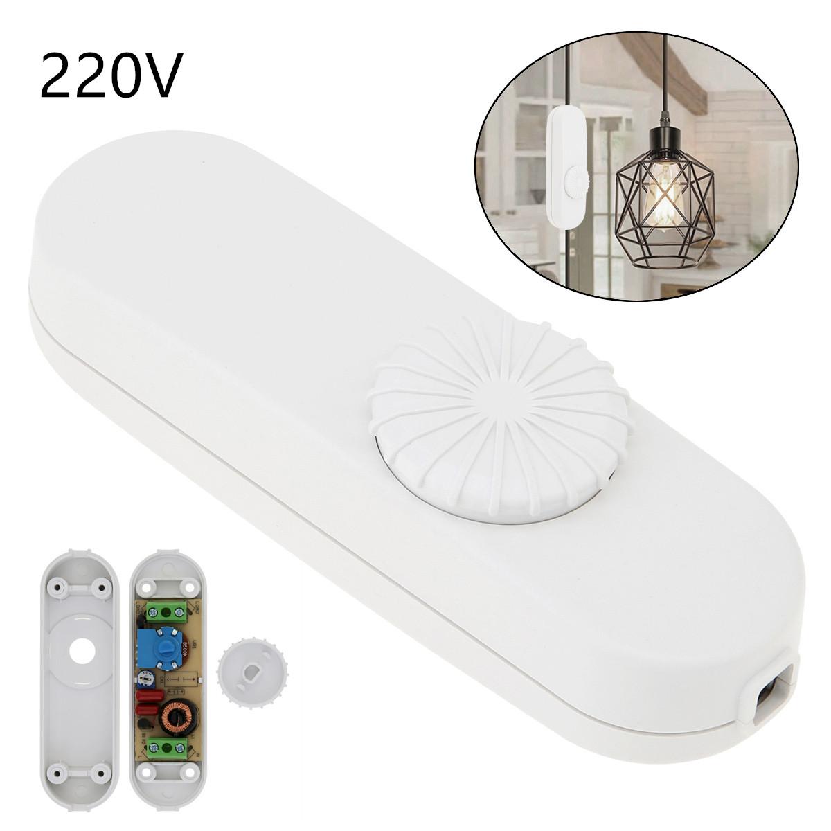 

Светодиодный диммер 220 В, поворотный диммер полного диапазона, встроенный переключатель лампы для настольной лампы/светодиодной лампы/галогенных ламп 220V White