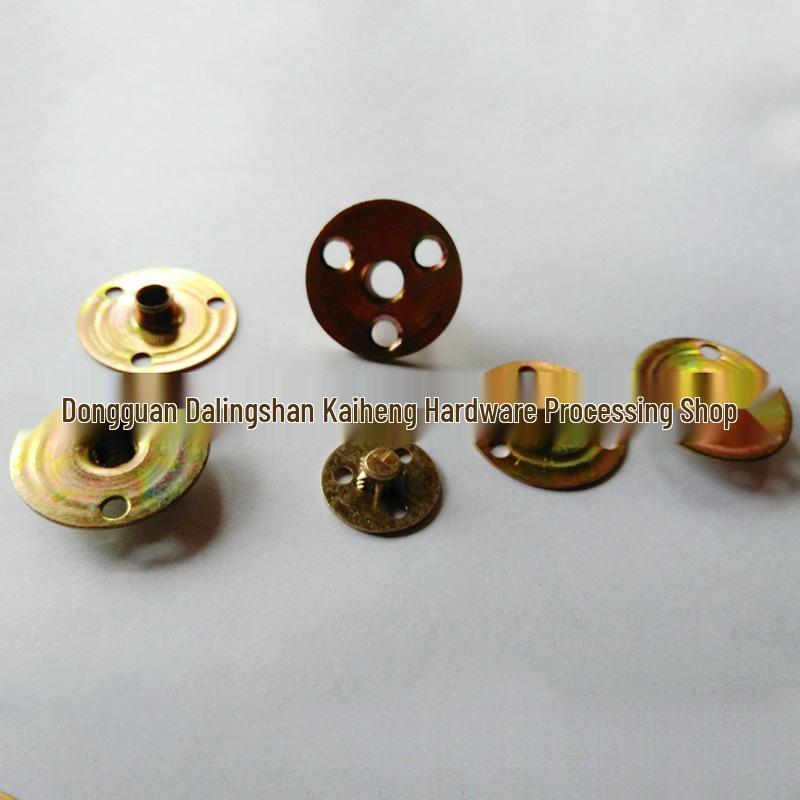 Triple-Hole Metric Iron Plate Nut (M6/M8/M10) Furniture Connector with Double-Ended Thread