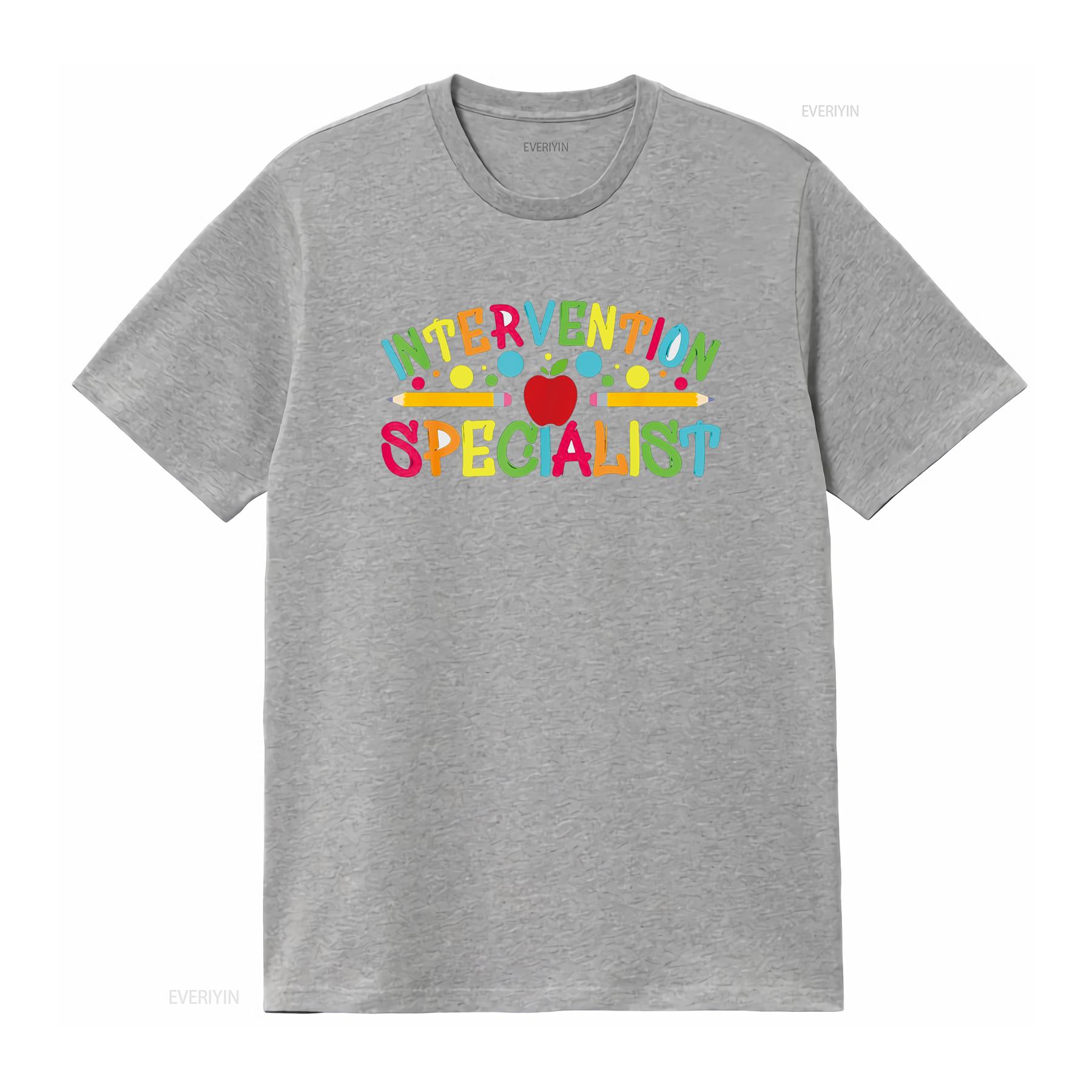 

Funny Intervention Specialist Special Teacher Back To School T Shirt vintage Washed Casual Slightly Stylish S