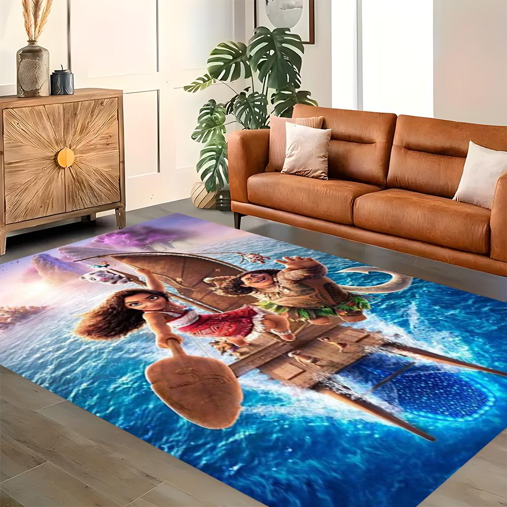 Moana's Adventure On The Waves rug for Living Room rug, Bedroom, Study Room, Hallway Decoration, Perfect for Home Decoration or Holiday Gifts